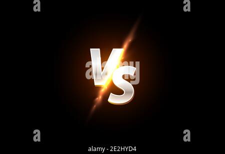 Par rapport à la couverture du jeu, bannière sport vs, concept d'équipe. Arrière-plan de l'illustration vectorielle Illustration de Vecteur