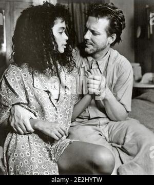 ANGEL HEART 1987 film Tri-Star Pictures avec Mickey Rourke et Lisa Bonet Banque D'Images