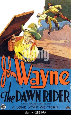 THE RIDER DAWN 1935 Monogram Pictures film avec John Wayne Banque D'Images