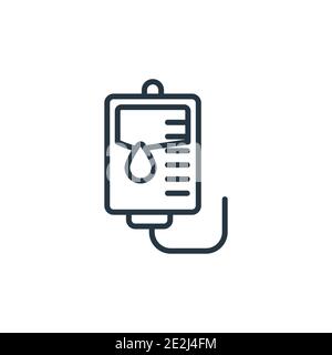 Icône de vecteur de contour de béquilles. Icône de béquilles noires à ligne mince, vecteur plat illustration d'élément simple de concept médical modifiable isolé sur b blanc Illustration de Vecteur