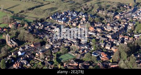 Vue aérienne de Tarporley à Cheshire Banque D'Images