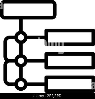 Icône hiérarchie. Icône de vecteur hiérarchique pour la conception Web isolée sur fond blanc Illustration de Vecteur