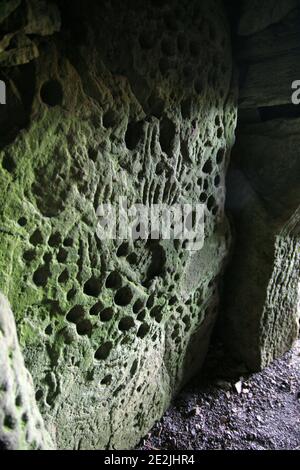 Loughcrew monuments, dans le comté de Meath, Irlande, datant de 3500 av. Banque D'Images