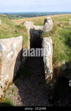 Loughcrew monuments, dans le comté de Meath, Irlande, datant de 3500 av. Banque D'Images