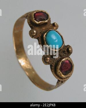 Finger Ring, Frankish, 7e siècle. Banque D'Images