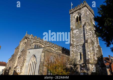 L'église de St Thomas Becket, Salisbury, Wiltshire, Royaume-Uni. Banque D'Images