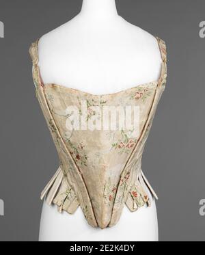 Corset, américain, troisième quart du XVIIIe siècle. Banque D'Images