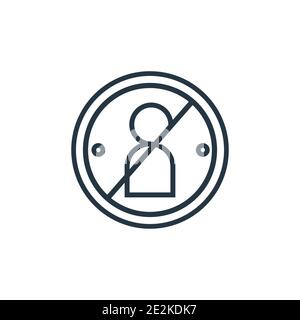 Icône de vecteur de contour de mise en accusation. Icône d'impeachment noire à ligne mince, illustration d'élément simple à vecteur plat provenant d'un concept générique modifiable et isolé Illustration de Vecteur