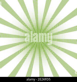 Rétro bande dessinée fond vert trame dégradé demi-ton pop art rétro style - vecteur de brut Illustration de Vecteur