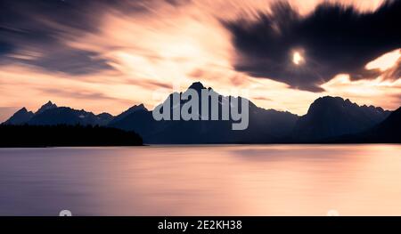 Grand Teton Range dans le Wyoming Banque D'Images