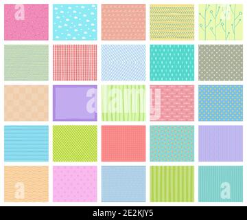 Ensemble vectoriel d'étiquettes cadeau pastel, jolie illustration colorée dessinée à la main, étiquette vierge dans un cadre rectangulaire avec motif de caniche pour la décoration isolée sur W Illustration de Vecteur