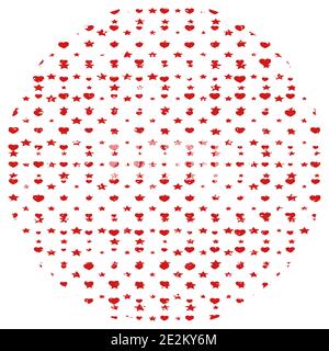 Heart Star Grunge 11 00 Illustration de Vecteur