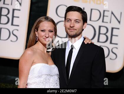 Jennifer Meyer et Tobey Maguire à la 67e cérémonie des Golden Globe Awards, qui s'est tenue à l'hôtel Beverly Hilton de Los Angeles, CA, Etats-Unis, le 17 janvier 2010. Photo de Lionel Hahn/ABACAPRESS.COM (photo : Jennifer Meyer, Tobey Maguire) Banque D'Images