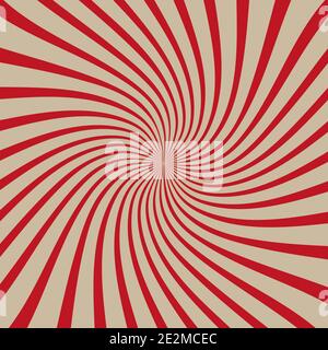 Soleil d'été avec spirale, arrière-plan abstrait Illustration de Vecteur