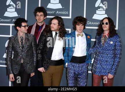 MGMT à la 52e Grammy Awards annuels, qui a eu lieu au Staples Center de Los Angeles, CA, Etats-Unis, le 31 janvier 2010. Photo de Lionel Hahn/ABACAPRESS.COM (photo : MGMT) Banque D'Images