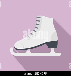 Suède skates Icon, style plat Illustration de Vecteur