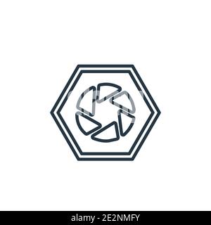 Icône de vecteur de contour d'ouverture. Icône d'ouverture noire à trait fin, vecteur plat illustration d'élément simple du concept de remplissage de substance électronique modifiable isola Illustration de Vecteur