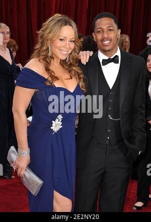 Mariah Carey et Nick Cannon arrivent à la 82e cérémonie de remise des prix de l'Académie, qui s'est tenue au Kodak Theatre de Los Angeles, Californie, États-Unis, le 07 mars 2010. Photo de Lionel Hahn/ABACAPRESS.COM (photo : Mariah Carey, Nick Cannon) Banque D'Images