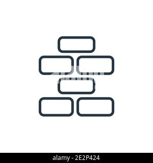Icône de vecteur de contour du finisseur. Icône de finisseur noir à ligne mince, vecteur plat illustration d'élément simple du concept de construction modifiable tracé isolé sur W Illustration de Vecteur