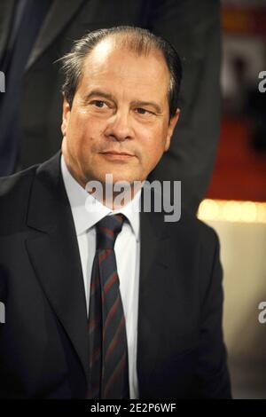 Jean-Christophe Cambadelis assiste à une réunion de campagne avec des candidats en Ile de France du parti socialiste pour les élections régionales les 14 et 21 mars au Cirque d'hiver à Paris, France le 11 mars 2010. Photo de Mousse/ABACAPRESS.COM Banque D'Images