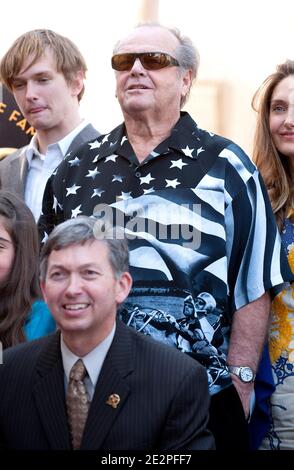 Jack Nicholson assiste à la cérémonie où Dennis Hopper a été honoré avec le 22.4 03ème Star sur le Hollywood Walk of Fame en face du théâtre égyptien. Los Angeles, le 26 mars 2010. (Photo : Jack Nicholson). Photo de Lionel Hahn/ABACAPRESS.COM Banque D'Images