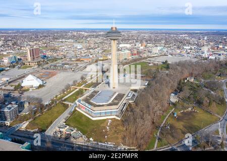 Tour Skylon, terrasse d'observation, Niagara Falls, Ontario, Canada Banque D'Images