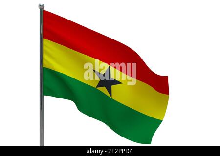 Drapeau National Du Ghana Fond Avec Le Drapeau Du Ghana | Photo Premium
