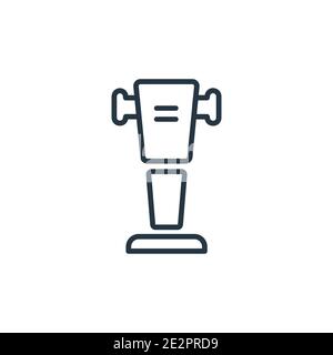 Icône de vecteur de contour de rampe. Icône de rampe noire à ligne mince, vecteur plat illustration d'élément simple du concept de construction modifiable tracé isolé Illustration de Vecteur