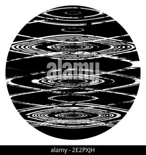 Distress Circular Texture Stock Vector