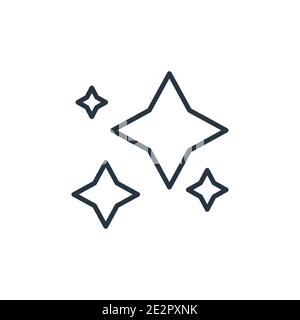 Icône de vecteur de contour net. Icône noire fine ligne nette, vecteur plat illustration d'élément simple du concept de nettoyage modifiable isolé sur fond blanc Illustration de Vecteur