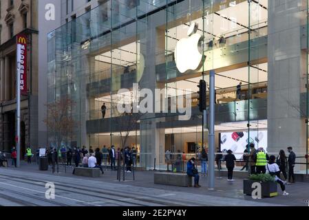 L'Apple Store sur George Street Sydney Australie Banque D'Images