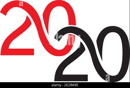 Illustration vectorielle du logo Happy New Year 2020 - vecteur Illustration de Vecteur
