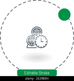icône de vecteur de fermentation icône de contour modifiable pour le web et mobile Illustration de Vecteur