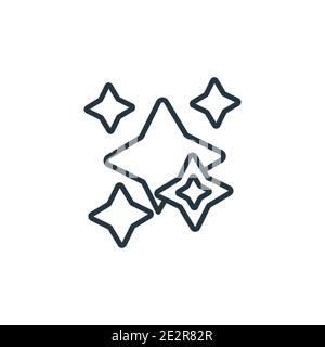 Icône de vecteur de contour net. Trait fin noir icône propre, vecteur plat illustration d'élément simple du concept de nettoyage modifiable tracé isolé sur b blanc Illustration de Vecteur