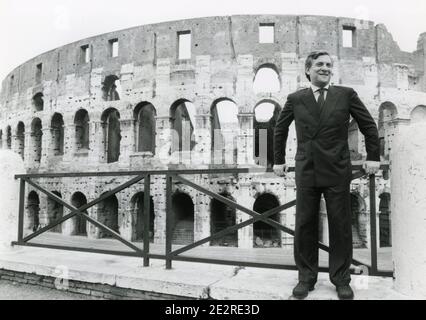 Antonio Tajani, homme politique italien et ancien président du Parlement européen, années 2000 Banque D'Images
