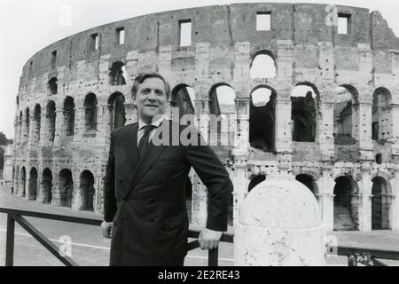 Antonio Tajani, homme politique italien et ancien président du Parlement européen, années 2000 Banque D'Images