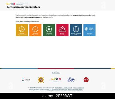 Les personnes âgées de plus de 80 ans ont réservé toutes les dates et heures de vaccination contre le coronavirus dans le système de réservation en ligne tchèque, qui a commencé à travailler à 08 h 00 aujourd'hui, le vendredi 15 janvier 2021, en une heure environ, Mais il est encore possible de s'inscrire à la vaccination.le projet de quarantaine intelligente indique sur Twitter que plus de 44,000 personnes ont été inscrites à la vaccination dans la première heure et que 2,000 d'entre elles ont réservé une date pour leur vaccination.le système de réservation en ligne recommande aux personnes de vérifier gratuitement dates dans quelques jours après l'administration de nouvelles doses de vaccin et plus encore Banque D'Images