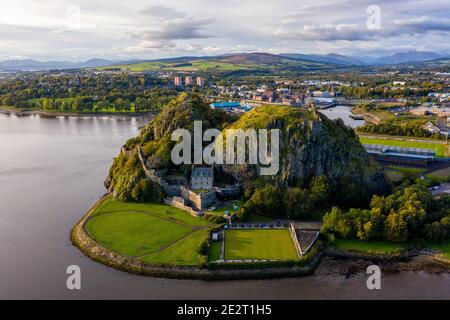 Château de Dumbarton, Dumbarton, Écosse, Royaume-Uni Banque D'Images