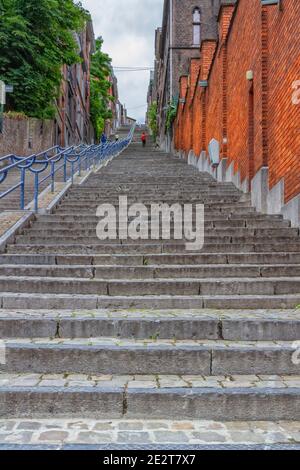 Montagne de Bueren, Liège, Belgique Banque D'Images