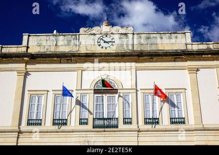 Hôtel de ville municipal de Silves (Camara Municipal de Silves), Bâtiment à Praça do Municipio Silves l'Algarve Portugal Banque D'Images