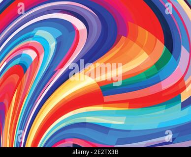 Arrière-plan abstrait aux couleurs vives. Motif graphique vectoriel vif Illustration de Vecteur