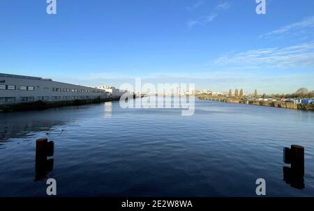 canaux d'amsterdam pendant les mesures de corona lockdown covid-19 2020 Banque D'Images