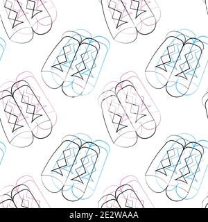 Il peut être utilisé pour les textiles de vêtements et d'objets, les produits en papier, l'emballage, le papier peint, la décoration, le carnet, l'intérieur et l'arrière-plan pour les réseaux sociaux, Illustration de Vecteur