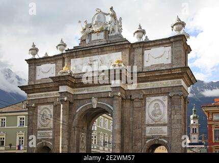 Triumphforte à Innsbruck. Tyrol. Autriche Banque D'Images