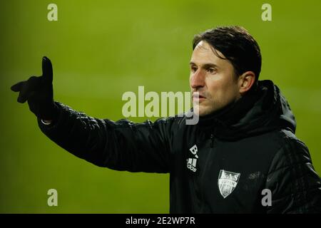 Benat San Jose, entraîneur en chef d'Eupen, photographié lors d'un match de football entre KAS Eupen et RSC Anderlecht, le vendredi 15 janvier 2021 à Eupen, le jour 20 de t Banque D'Images