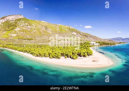 La plage Gregolimano dans l'île d'Evia, Grèce Banque D'Images