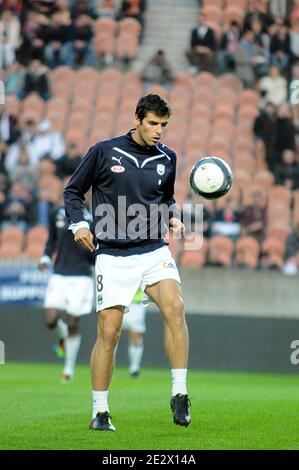 Yoann Gourbrassard de Bordeaux lors du match de football de la première Ligue française, Paris Saint-Germain vs Bordeaux au Parc des Princes Stadium à Paris, France, le 10 avril 2010. PSG a gagné 3-1. Photo de Thierry Plessis/ABACAPRESS.COM Banque D'Images