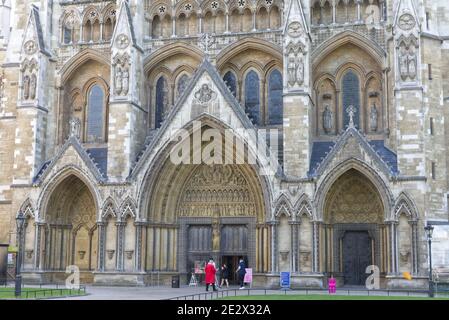 L'abbaye de Westminster, Londres Banque D'Images