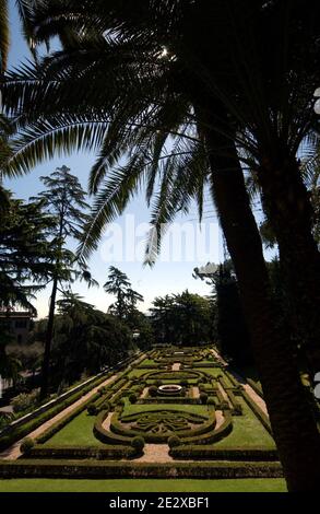 Une visite au coeur du Vatican, le plus petit état du monde. Les jardins privés du Vatican le 2004 avril. Photo par Eric Vandeville/ABACAPRESS.COM Banque D'Images