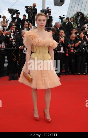 Lea Seydoux arrivant à la première du Robin des Bois de Ridley Scott, présenté hors compétition et ouvrant le 63e Festival de Cannes à Cannes, dans le sud de la France, le 12 mai 2010. Photo de Hahn-Nebinger-Orban/ABACAPRESS.COM Banque D'Images